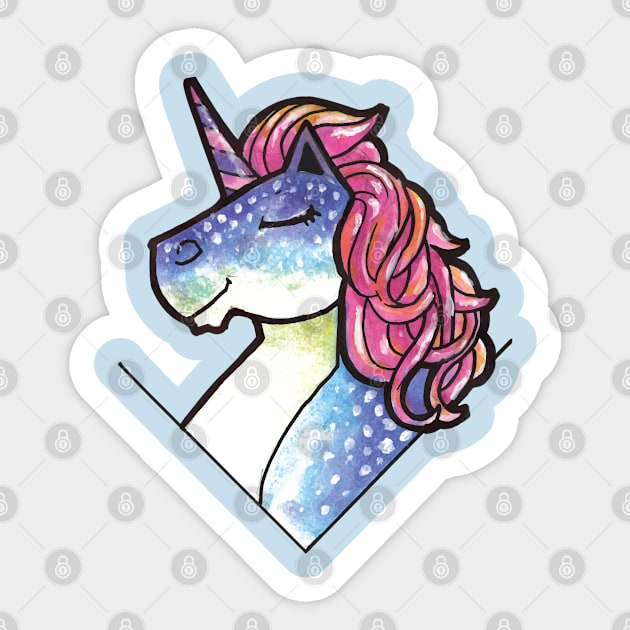 Unicorn Sticker by peace and love